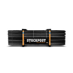 10805 - Stockpost 165cm black bituminous