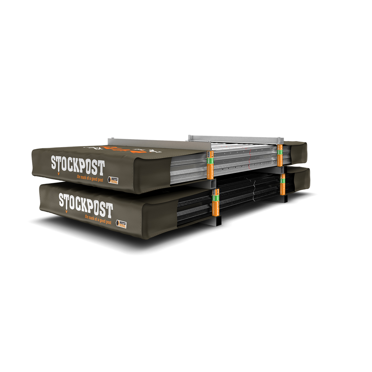 10802 Stockpost Utepack black bituminous 10802 Stockpost Utepack black bituminous